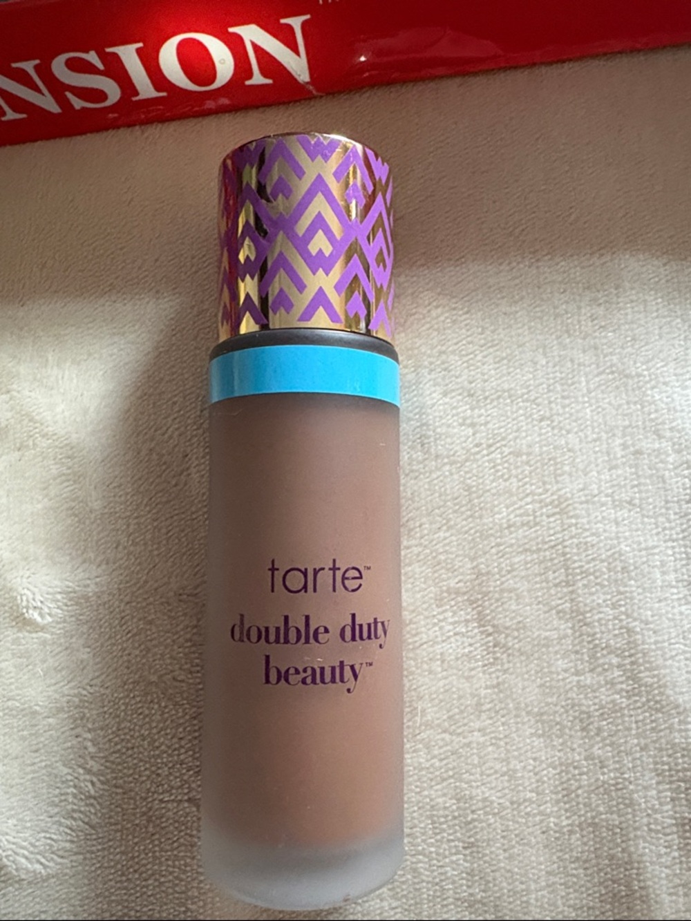 tarte Double Duty Beauty Liquid Foundation — in Mahogany